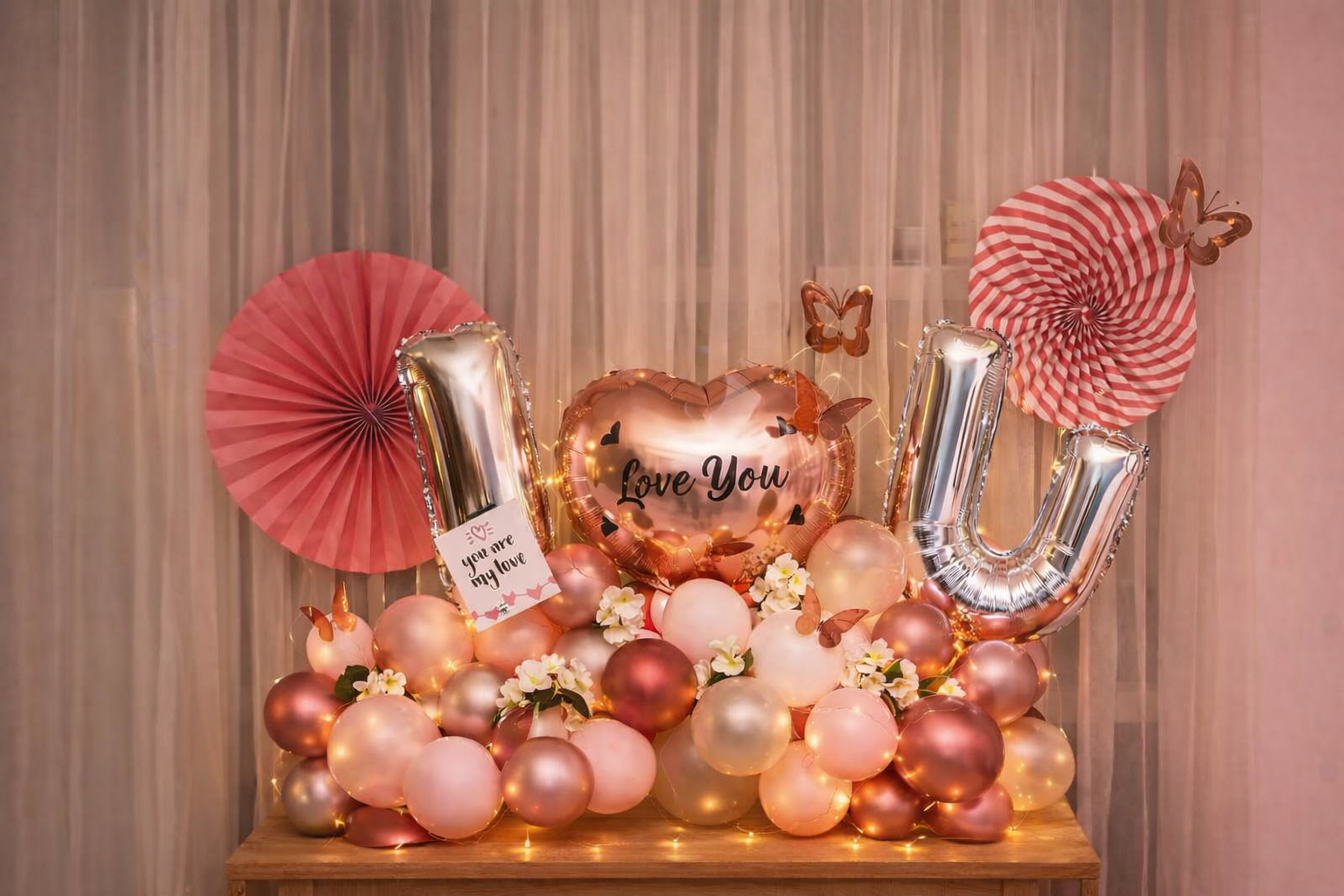 Blush Rose Luxury Love Table Setup